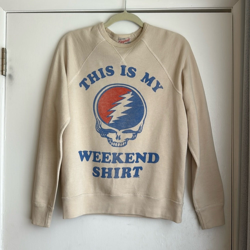 Grateful Dead “this is my weekend shirt” junk food crewneck sweater size S